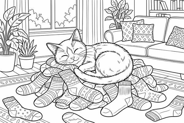 Coloring page, chapter 7